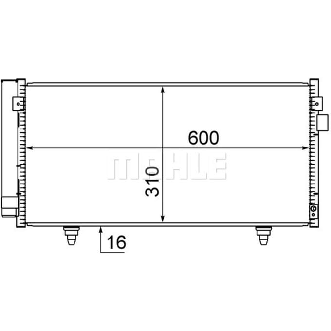 Condensator, airconditioner MAHLE AC 718 000S