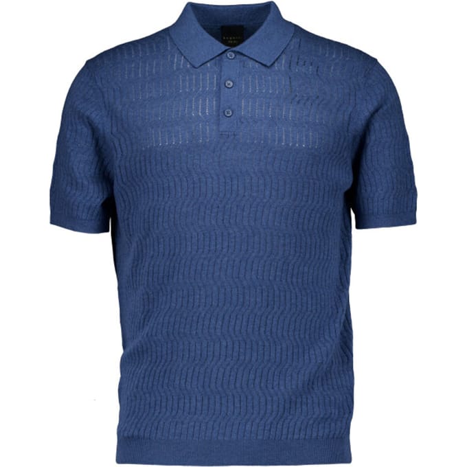 Bugatti Herren Polo 1/2 Arm Polos Blauw 7100-15553e