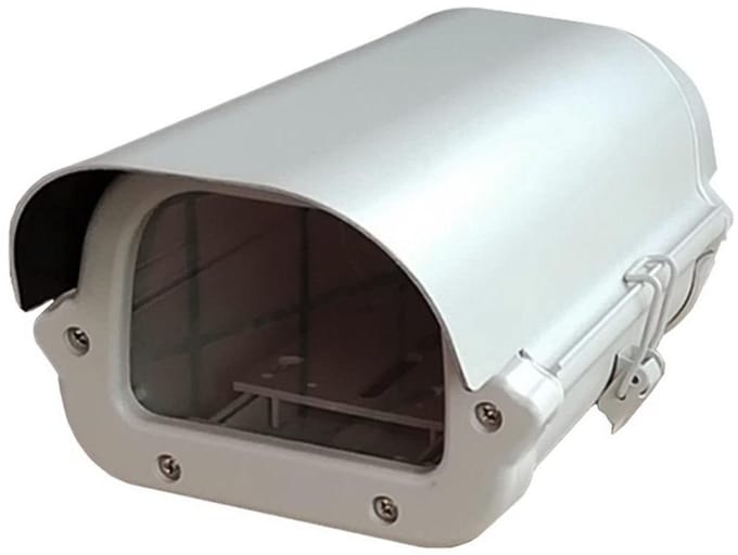 CCTV Camera Behuizing - Camera Box Beveiliging - Camera Beschermen - Aluminiumlegering Weerbestendig - 8 inch - Ivoor