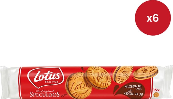 Lotus Biscoff speculoos gevuld chocolade (150g) - 6 stuks