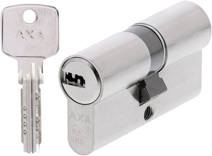 AXA Veiligheidscilinder - Comfort Security - Cilinderslot - incl. 3 sleutels - SKG2 - Vernikkeld - 30/30 mm
