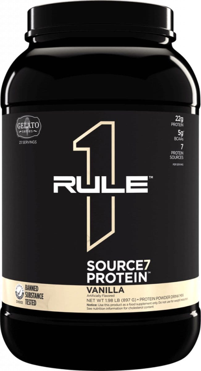 Rule1 R1 Source7 Gelato Protein (2lbs) Vanilla Ice Cream - Eiwitten - Eiwit Mix