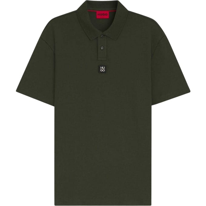 Hugo Deabono-poloshirt met logo voor heren (Donkergroen)