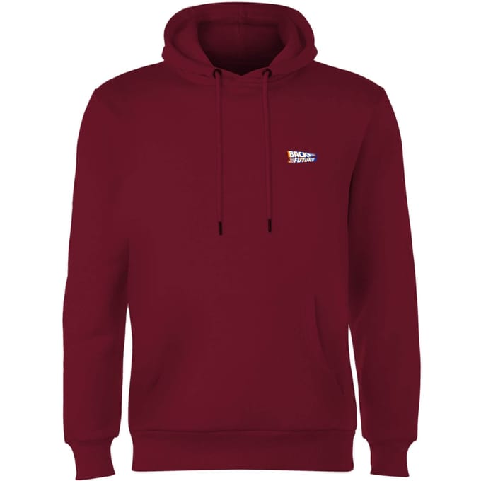 Back To The Future Hoodie - Burgundy - S