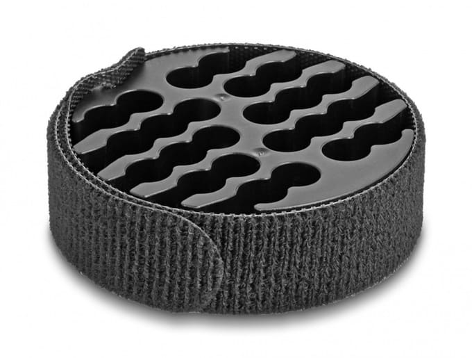 Delock Cable Organizer with hook-and-loop cable tie black