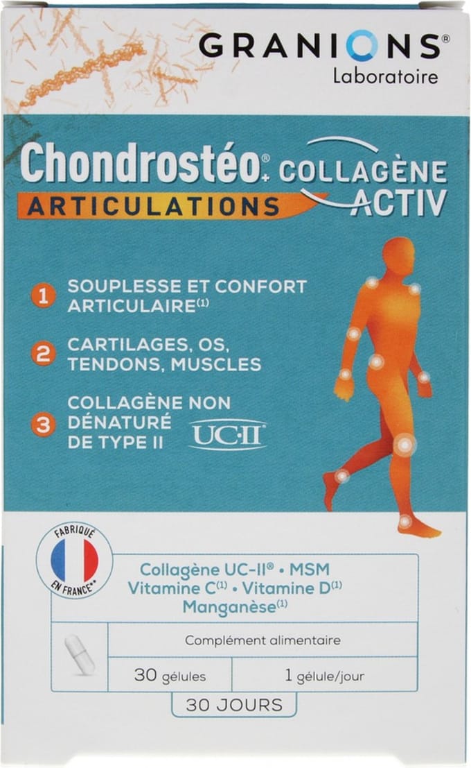 Granions Chondrostéo Articulations Collagène Activ 30 Capsules
