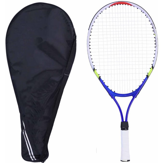 Regail Tiener Tennisracket Aluminiumlegering Frame Kinderen Tennisracket Set voor TrainingBlauw white