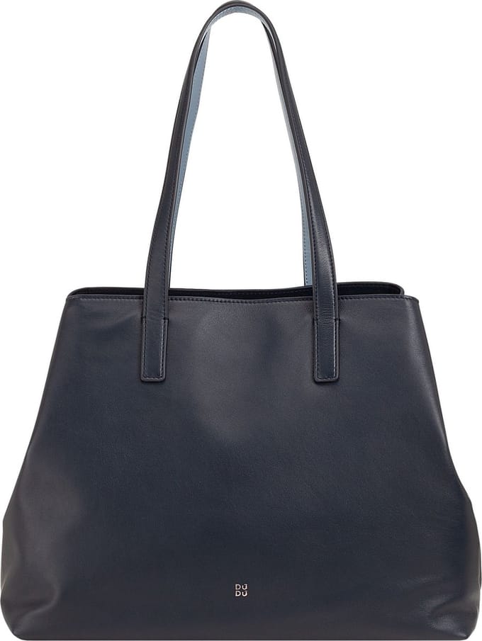 DuDu Pauline Shopper Tas Leder 36 cm - 18 L - navy