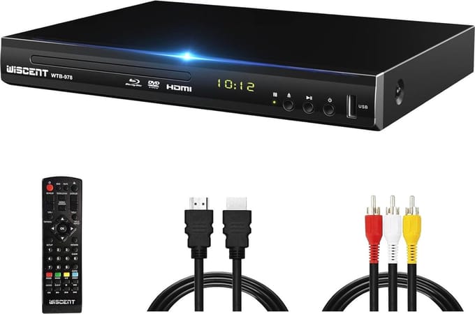 Full HD Blu-Ray Speler voor TV met HDMI, USB en Coaxiale Aansluiting