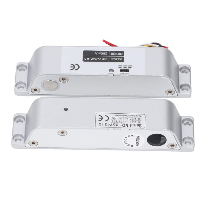 Elektrisch Valgrendelslot met Tijdsvertraging DC12V 24V NC Modus Fail Safe Elektrisch Insteekslot voor white