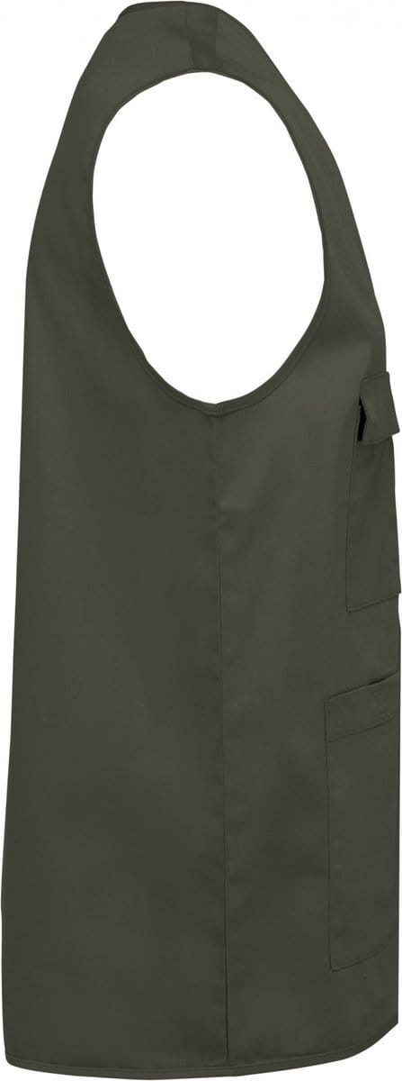 Gilet Unisex S WK. Designed To Work Mouwloos Dark Khaki 65% Polyester, 35% Katoen