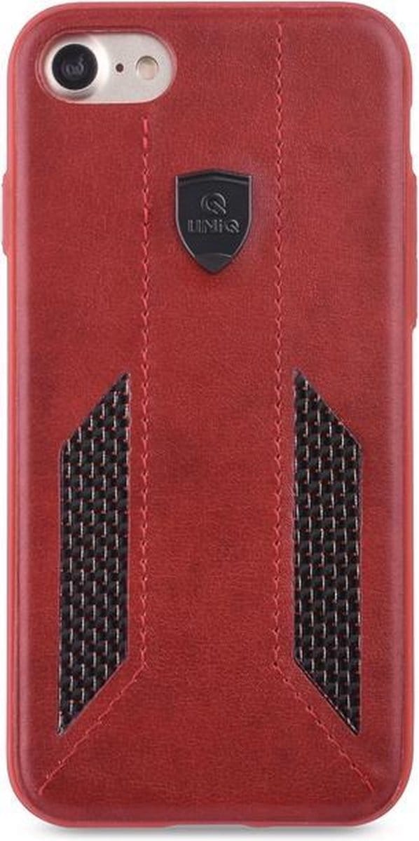 UNIQ Accessory iPhone 7-8 Kunstleer Hard Case Back cover - Rood- 8719273284117