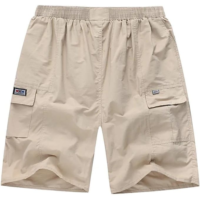 Shorts pour hommes d'âge moyen et âgés, pantalons amples décontractés à cinq points, pantalons à jambes droites 5XL