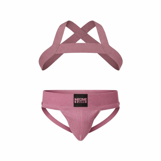 Barcode Berlin Multipack 1x Sergey Jockstrap + 1x Matt Pop Harness Brownishpurple - MAAT S - Heren Ondergoed - Jockstrap voor Man - Mannen Jock