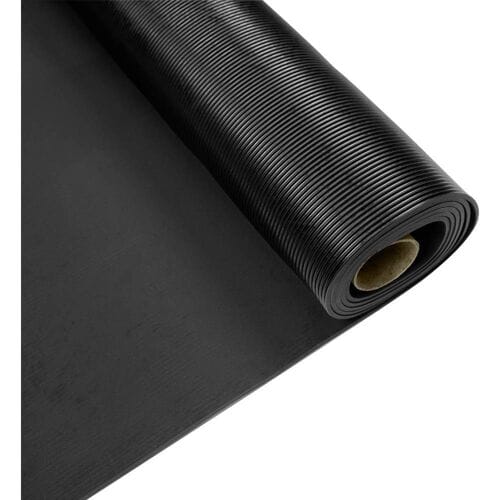 DEFENDER by Adam Hall Fine-Ribbed Mat 1m x 2m Kabelmat Zwart