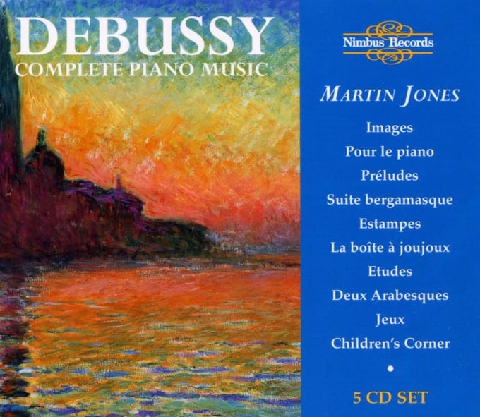 Martin Jones - Debussy: Complete Piano Music (5 CD)