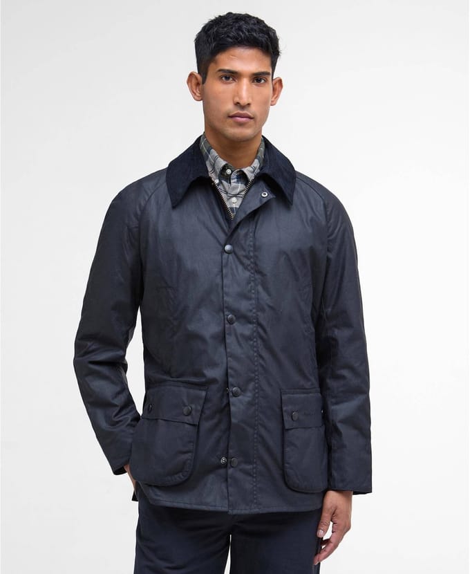 Barbour Ashby Wax Jas Navy - Maat M - Heren - Wax jassen