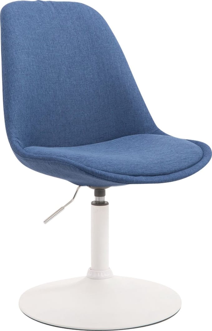 CLP Maverick Eetkamerstoel - Stof blauw wit