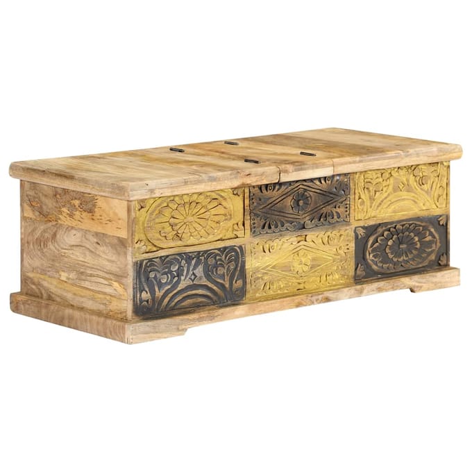 vidaXL - Salontafel - 100x50x35 - cm - massief - mangohout