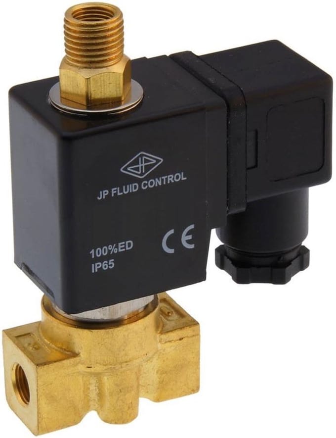 Magneetventiel TW-DA 1/8'' 3/2 weg NC messing EPDM 0-7bar 24V DC - TW-DA018B015E-024DC