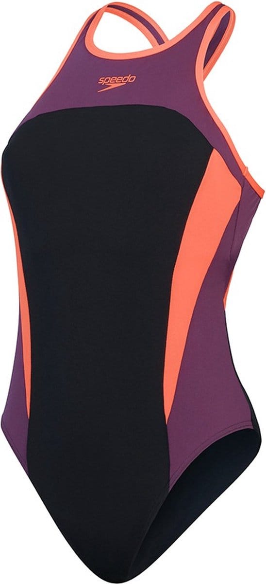 Dames zwempak uit 1 stuk Speedo End+ Hi Neck Splice XB