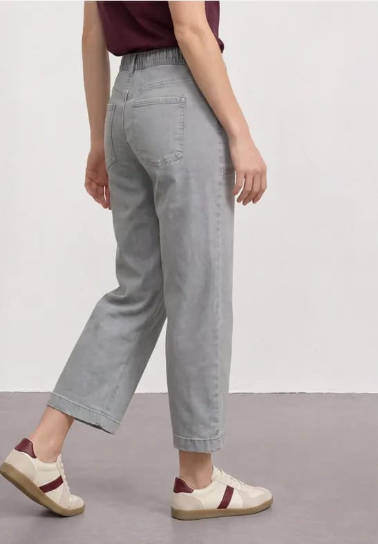 7/8 Mid Waist jeans culotte in Loose Fit
