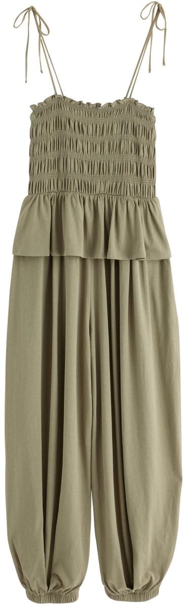 Next - Dames - Jersey jumpsuit met ballonpijpen - Tall - Groen