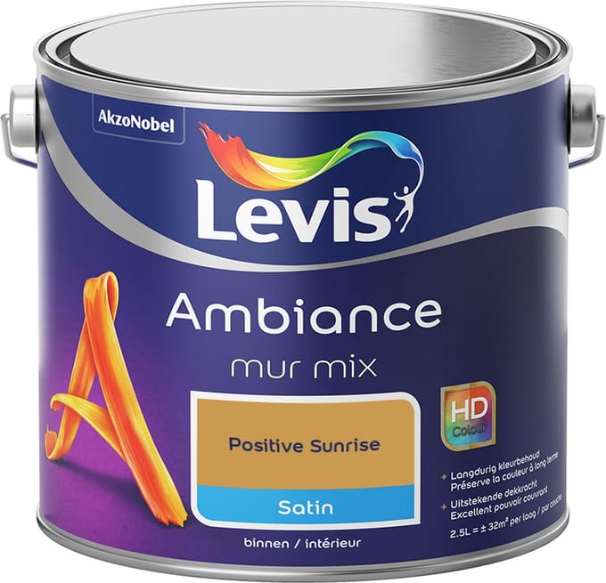Levis - Ambiance Mur Satin Mix - Positive Sunrise - Mengverf - 2,5 L