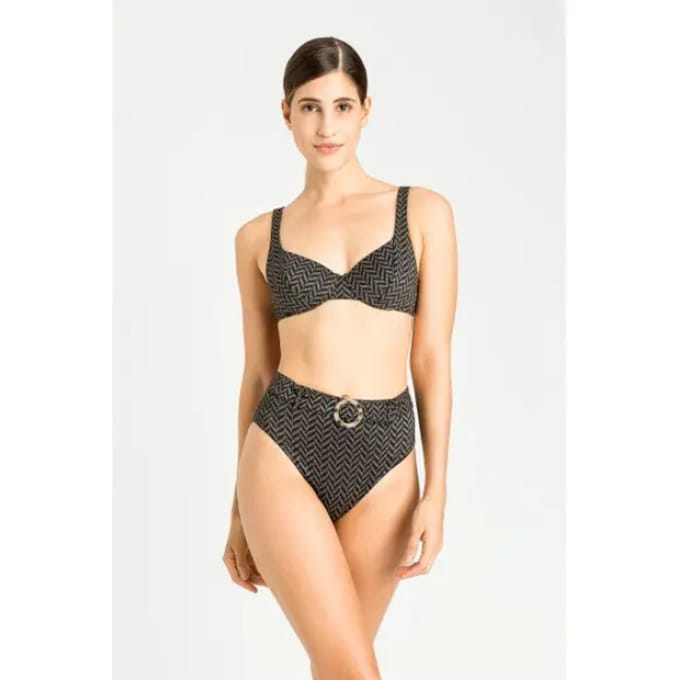 Twinset Milano Slip 10602 Jacq. Herringbone nero S