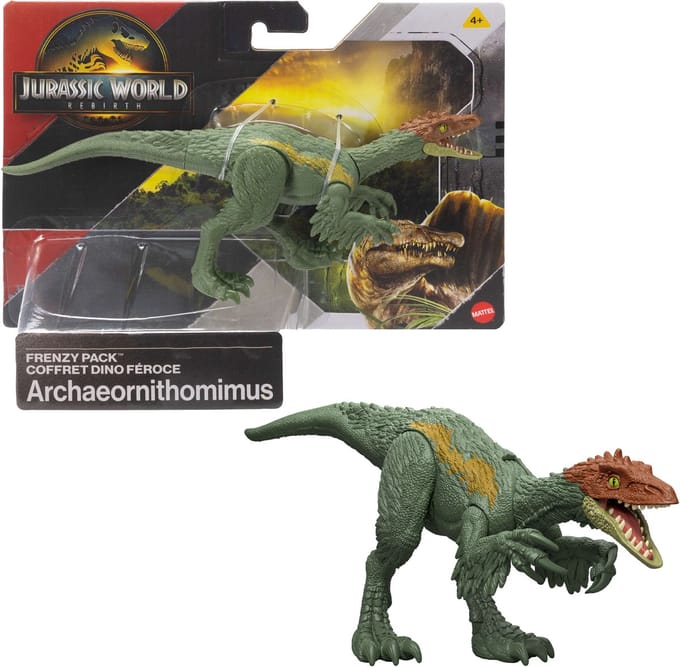 Jurassic World Rebirth Danger Archaeornithomimus Figuur Veelkleurig