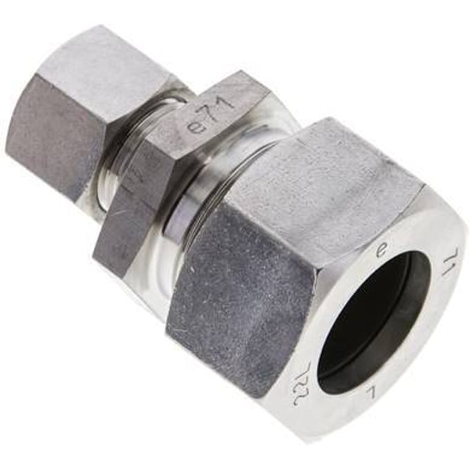 12L & 22L RVS Rechte Snijringkoppeling 160bar ISO 8434-1