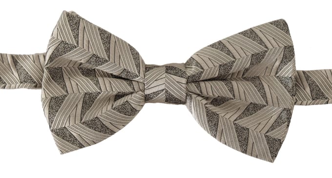 Beige Geometrische Vlinderdas