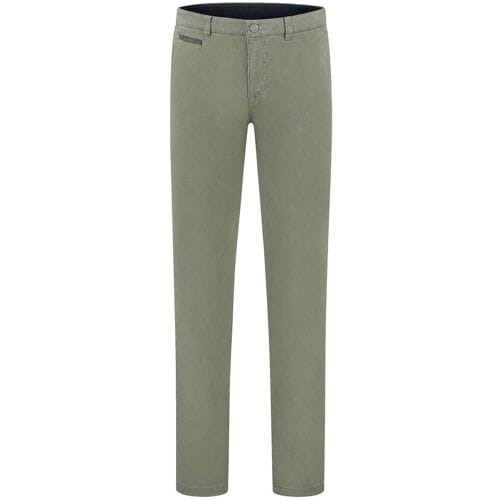 Com4 Broek Modern Chino Uni Cotton Groen / male