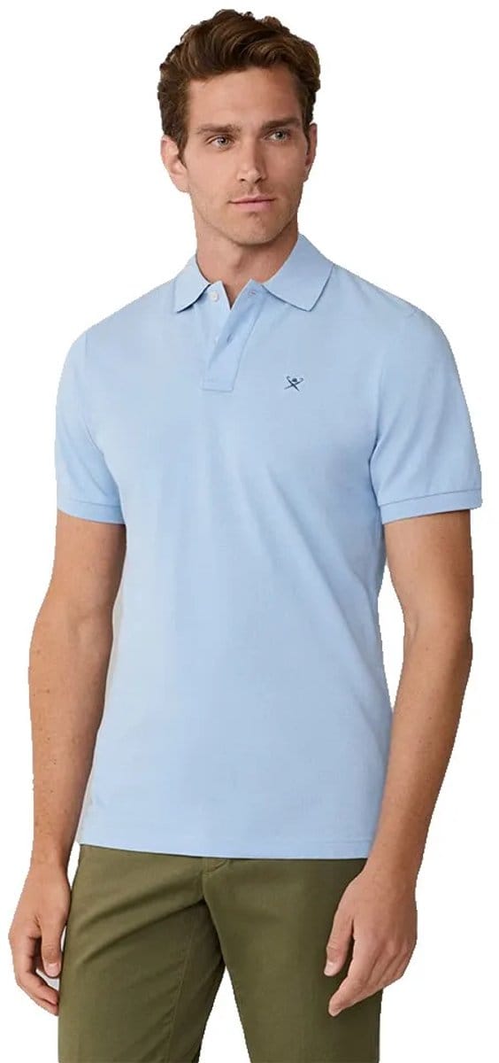 Hackett Hm5600093 Slim Fit Korte Mouw Poloshirt Blauw M Man