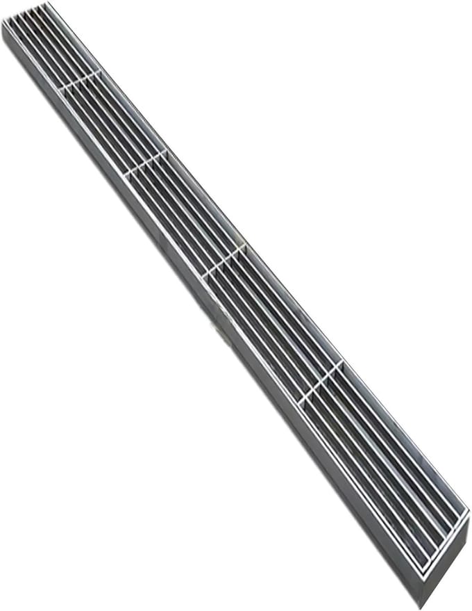 Lineaire Afvoer - Terrasdrainage Trog - Efficiënte Waterafvoer - Roestvrij Staal - 100 cm Lengte - Zilver