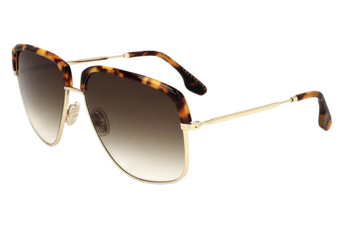 Victoria Beckham VB201S 716 Zonnebril - Dames - Goudkleurig