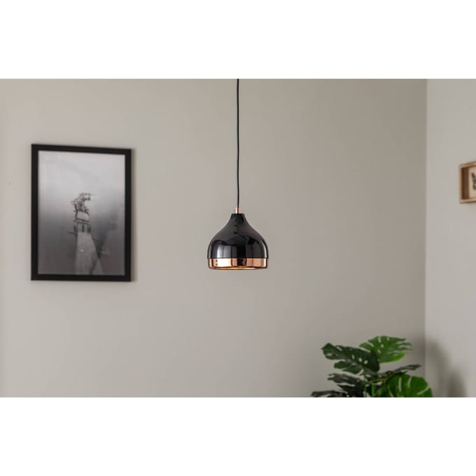 Asir Kroonluchter – Zwart-koper – 17 x 112 x 17 cm