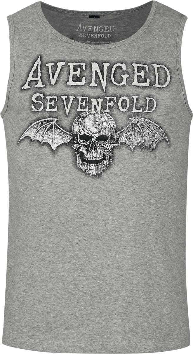 Avenged Sevenfold Tanktop - Logo - S tot 4XL - voor Mannen - grijs