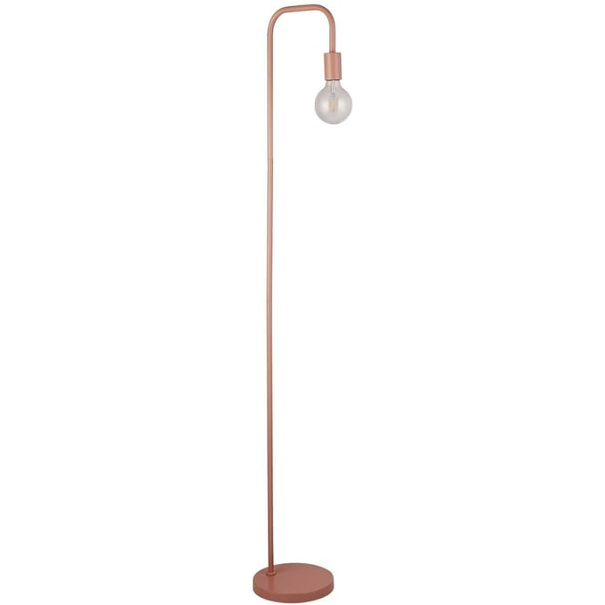 Searchlight Vloerlamp Amiel, roze, metaal, 155 cm, E27
