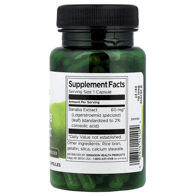 Banaba-extract, 90 capsules (60 mg per capsule)