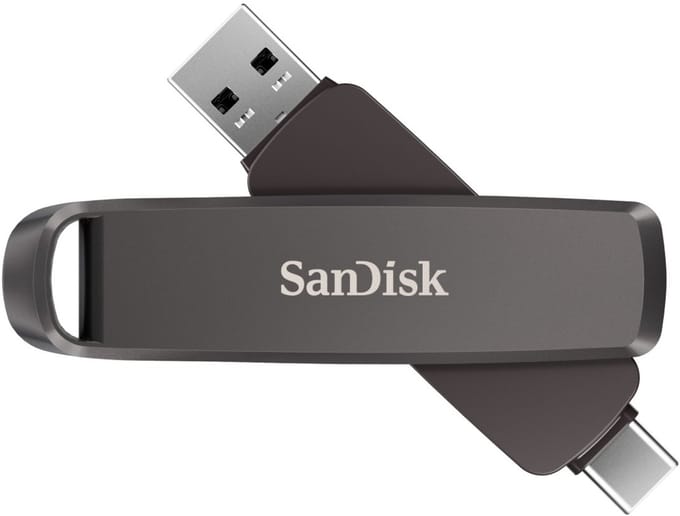 SanDisk Dual Drive Extreme Pro 3.2 metal 2TB USB A - USB C 1000/900 MB/s
