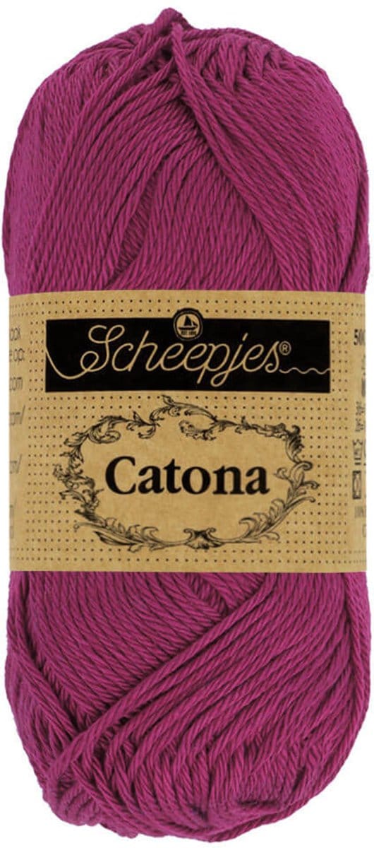 Scheepjes Catona 50 gram - 128 Tyrian Purple