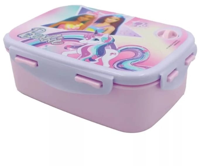 Barbie lunch box, Broodtrommel van barbie, barbie, broodtrommel, lunch box