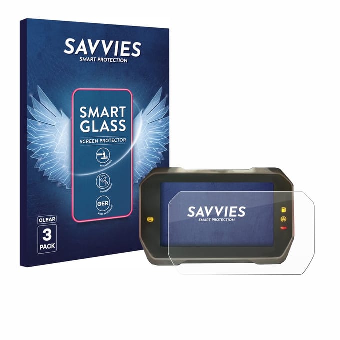 3 Stuks Savvies Screenprotector - geschikt voor Ducati Multistrada V4S 2023 TFT-Display - beschermfolie glas transparant