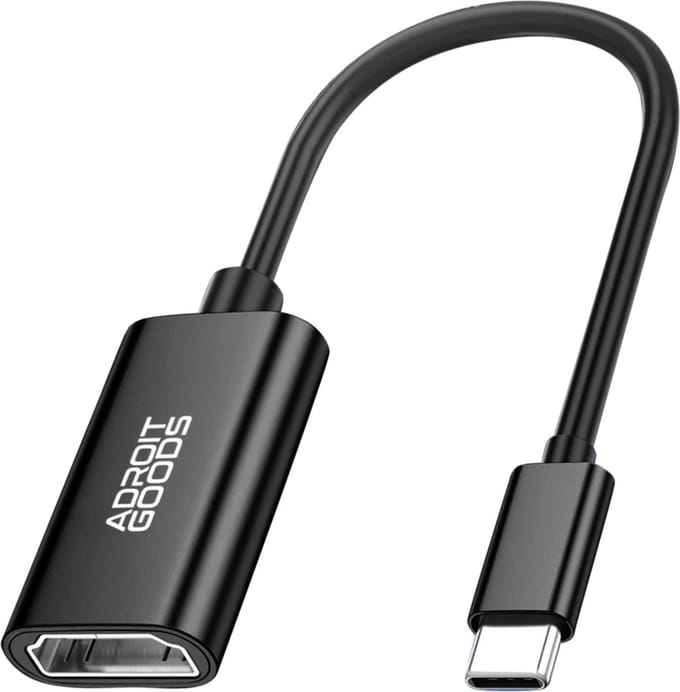 AdroitGoods Usb-C Naar HDMI Adapter - 4K @30Hz - Zwart
