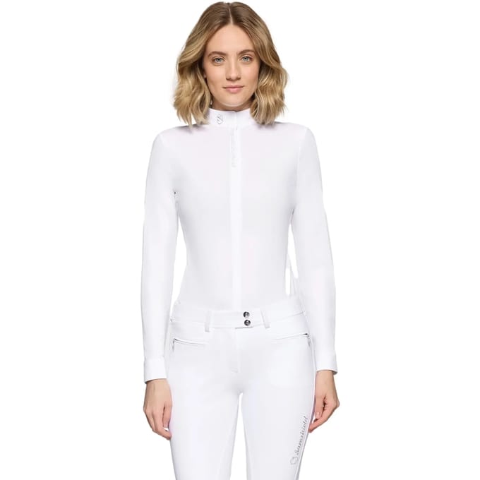 Dames wedstrijdpolo met lange mouwen Samshield Roxane Premium