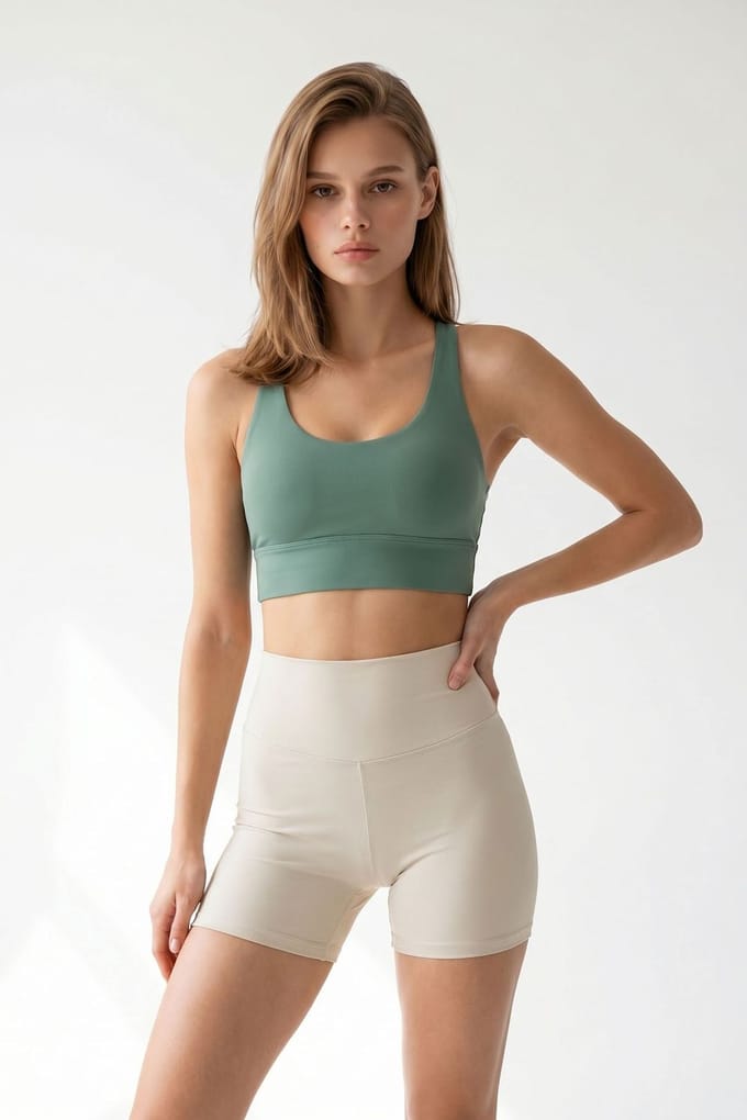 Hooggetailleerde Skinny Fietsshorts