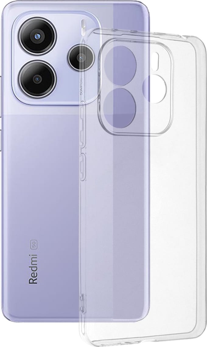 Hoesje geschikt voor Xiaomi Redmi Note 14 5G - Techsuit Clear Silicone Back Cover - Transparant