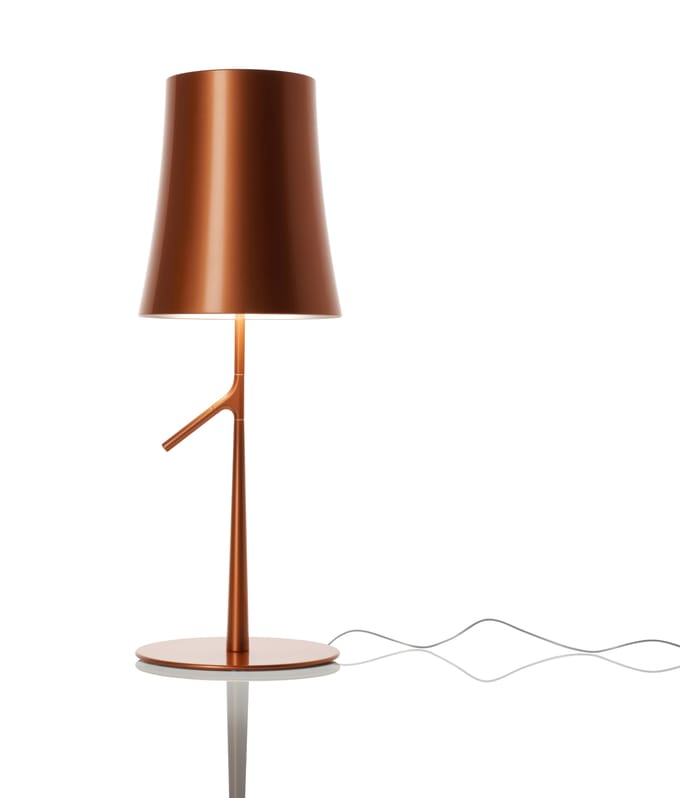 Foscarini Birdie tafellamp - koper - dimbaar