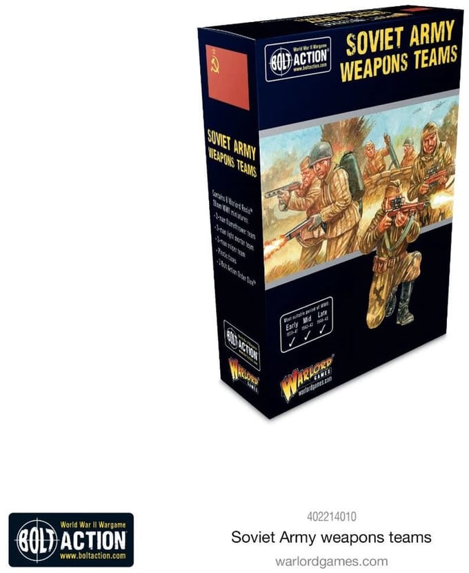 Soviet army weapons teams (Bolt action nieuw)